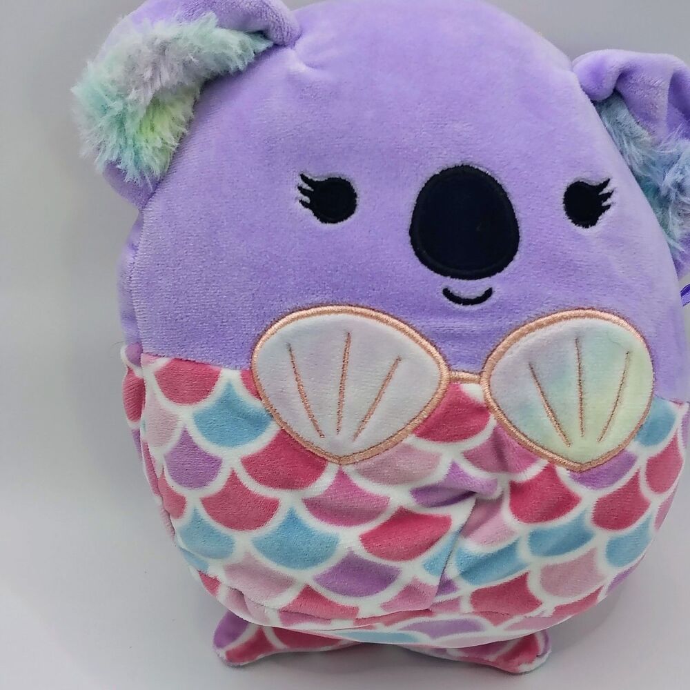 Kelly Toy Mermaid Koala Squishmallow Kayla 8" Multicolor Purple